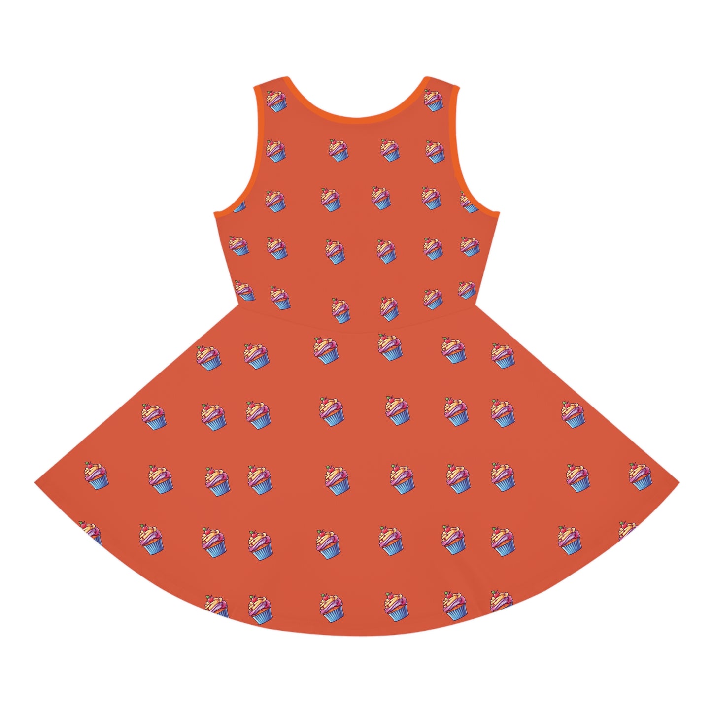 Orange Cupcake Dress-Kids