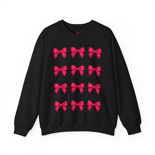 Hot Pink Bow Sweatshirt-3