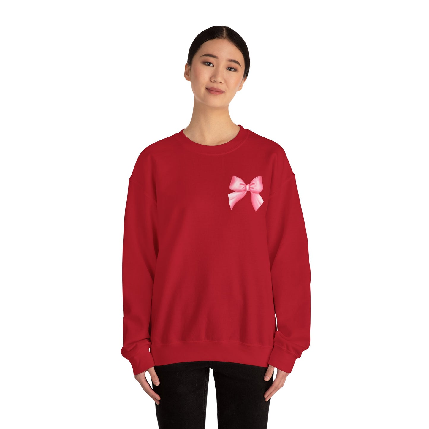 Texture Bow Sweatshirt