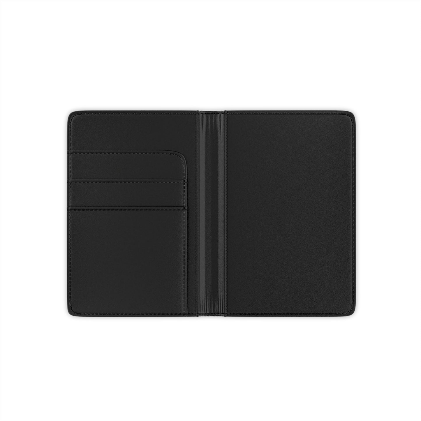 Pink Bow Passport Holder-Black