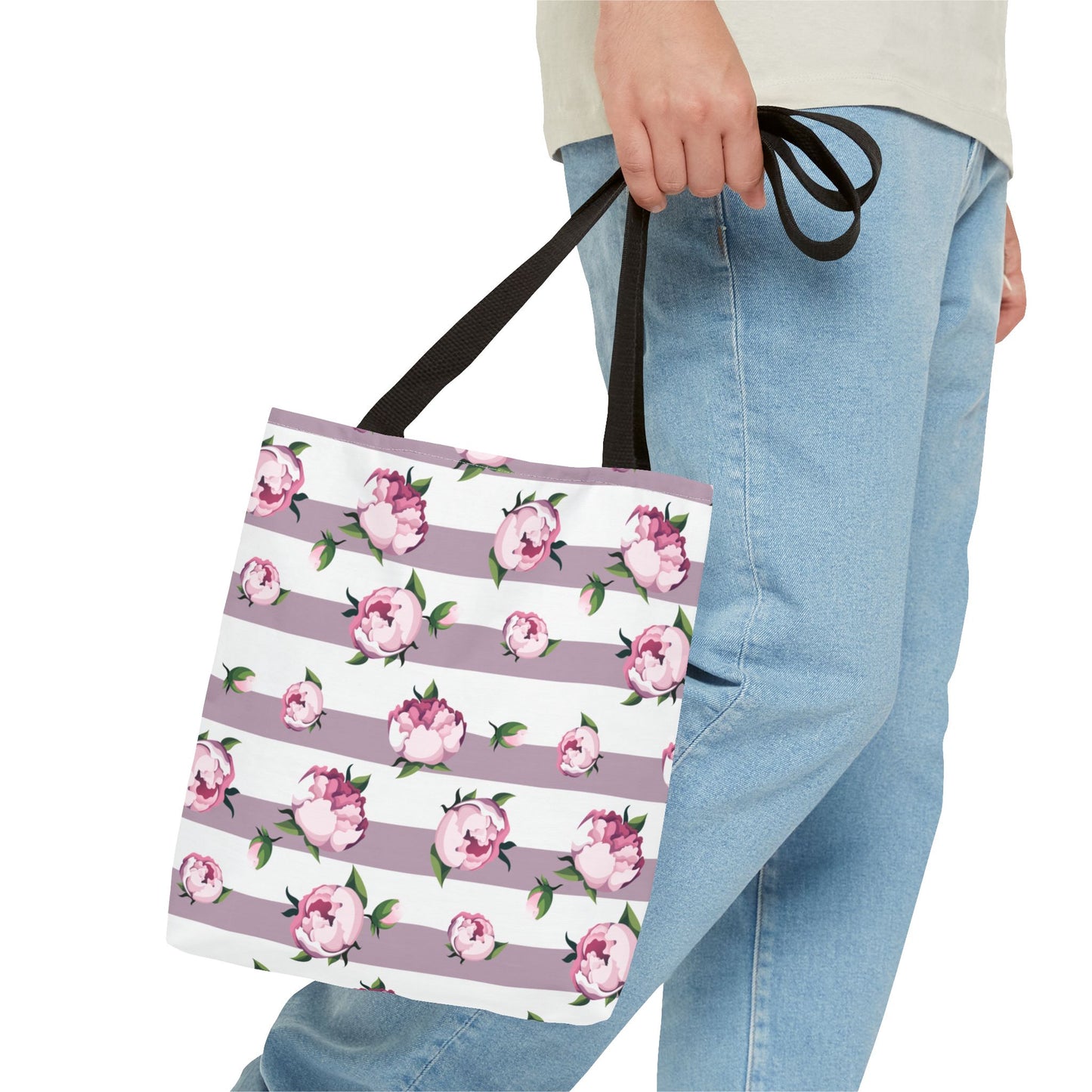 Floral Tote-Mauve