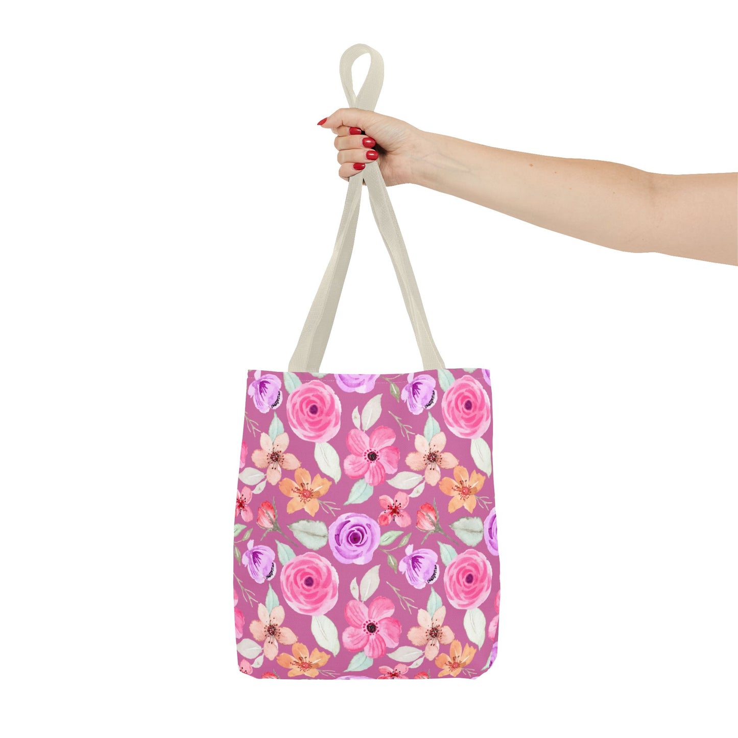 Pink Floral Tote 1