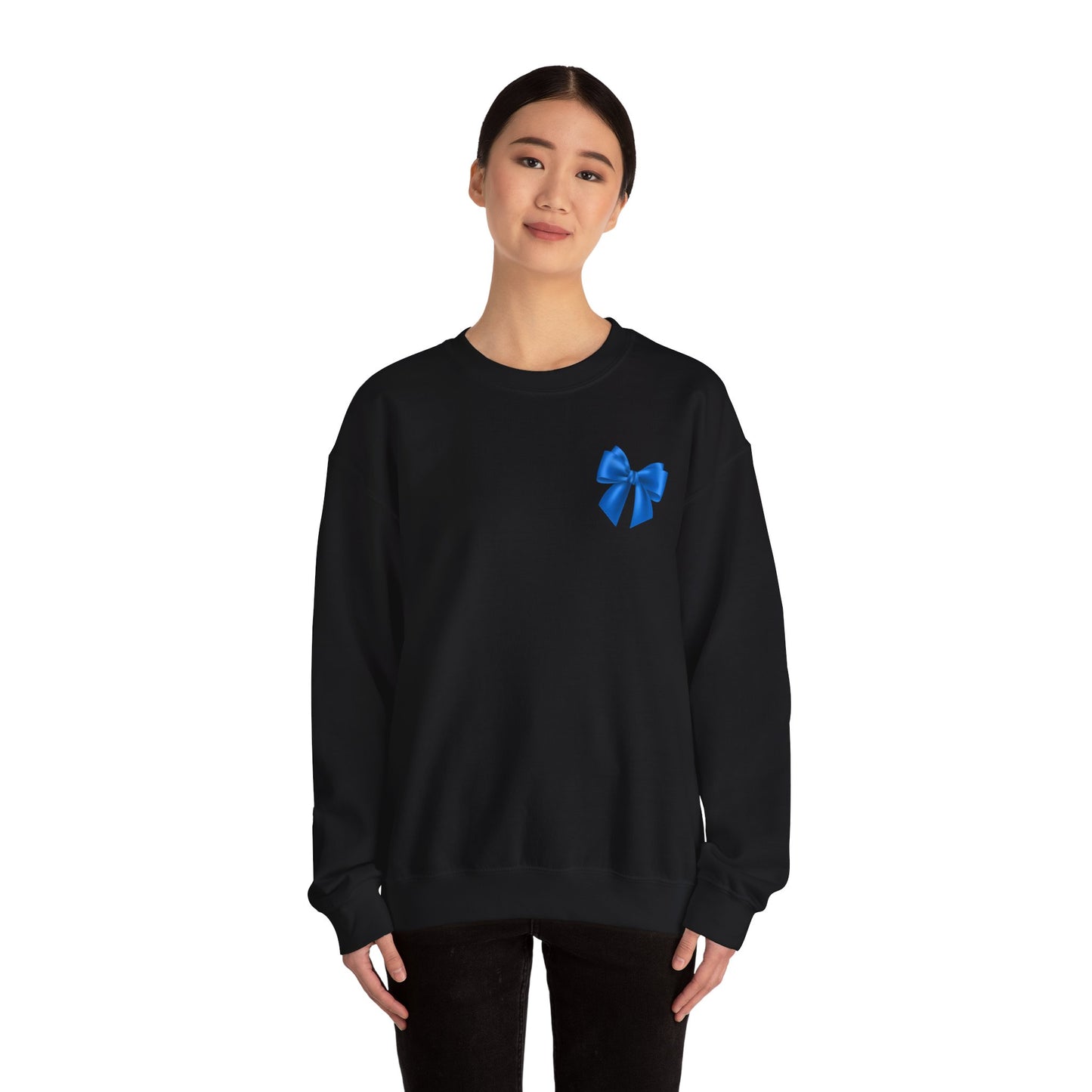 Blue Bow Sweatshirt