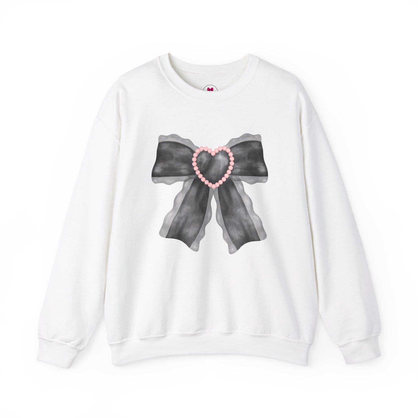 Black Bow w Pearls Sweatshirt