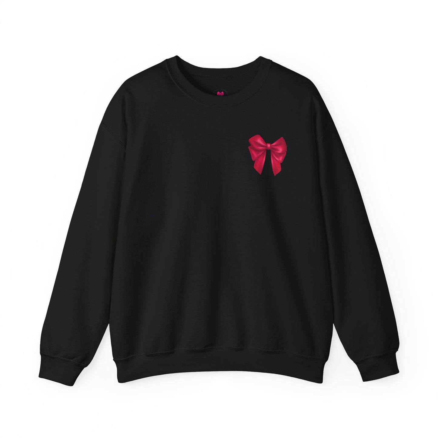 Hot Pink Bow Sweatshirt-2