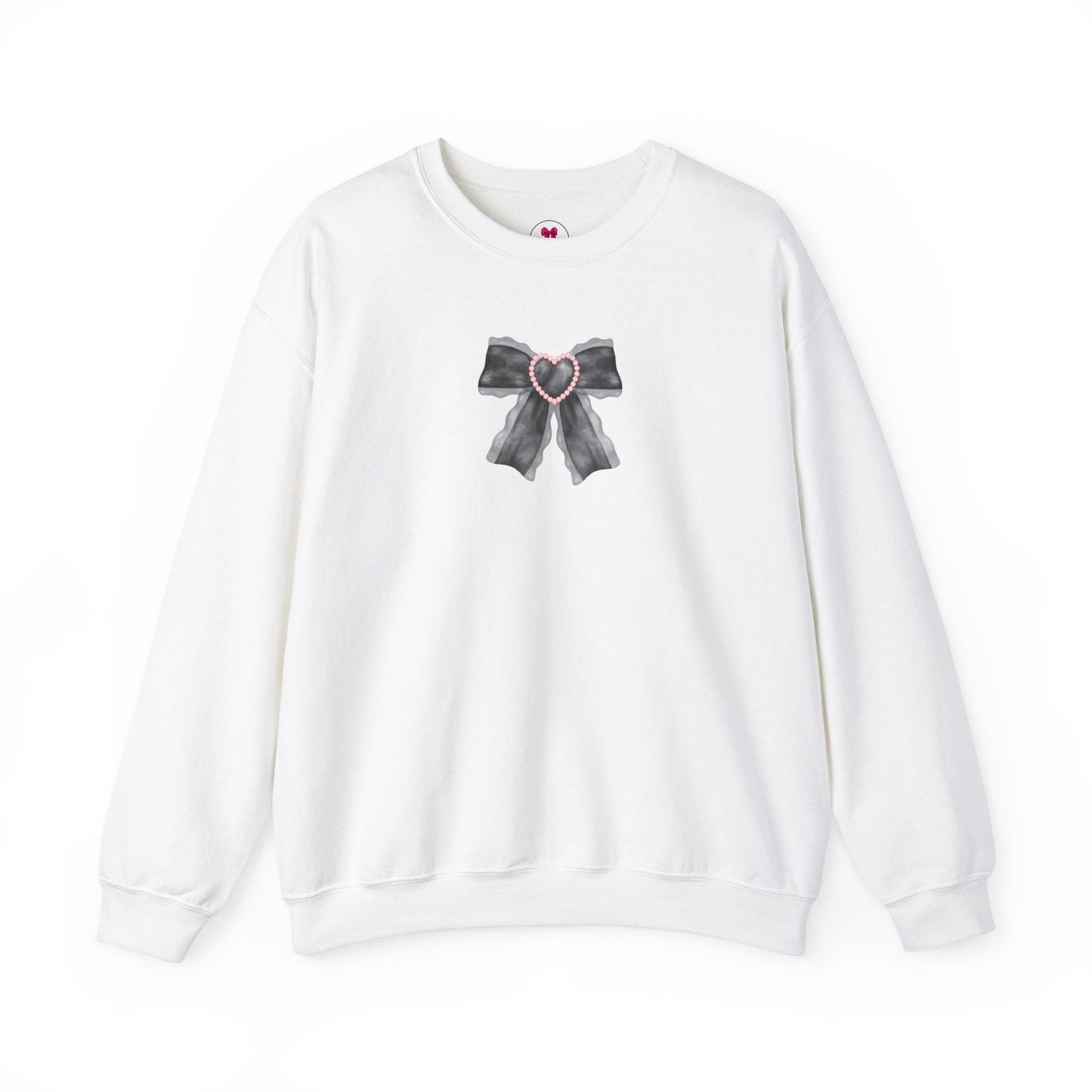 Black heart Bow Sweatshirt