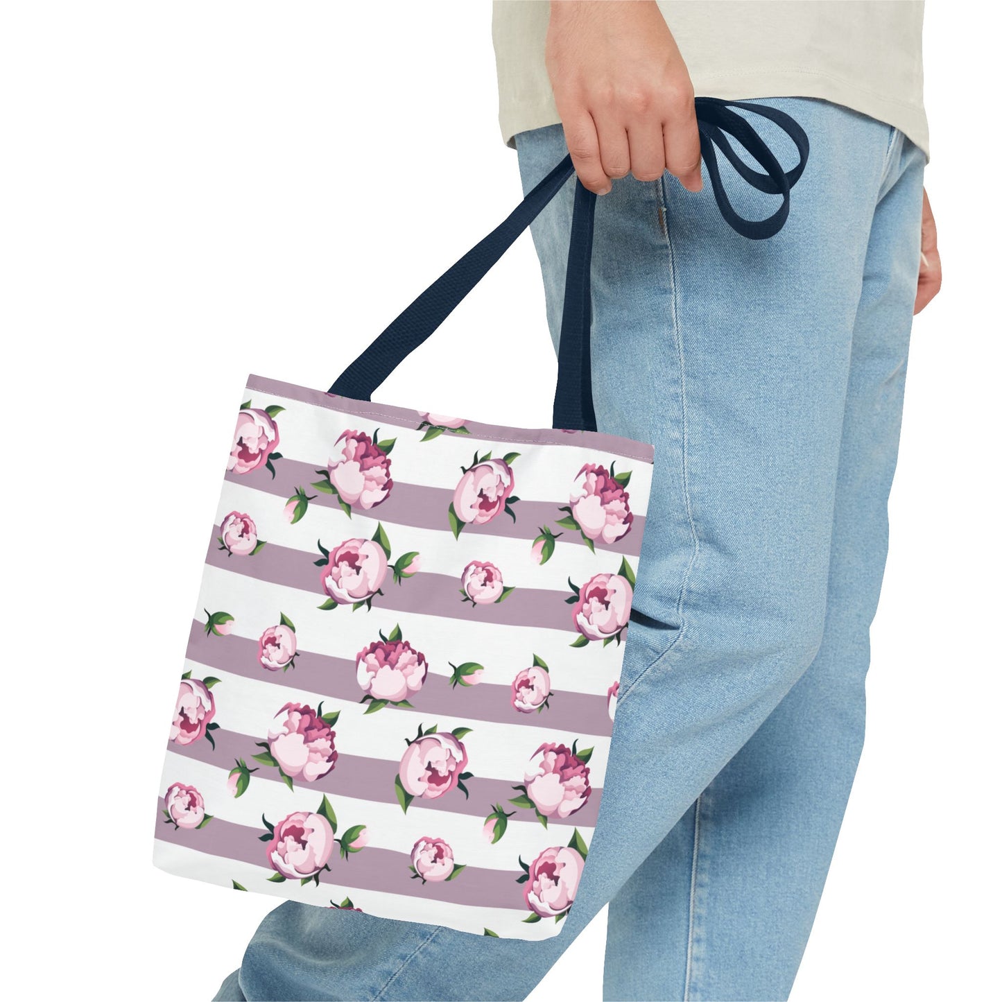 Floral Tote-Mauve