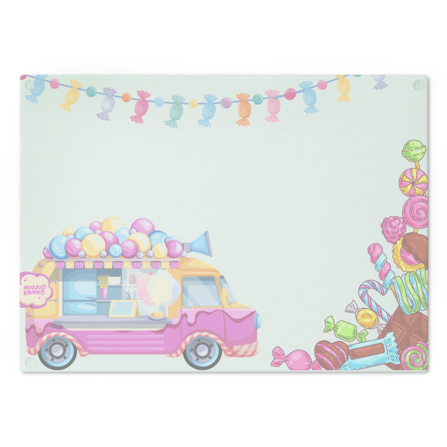 Candy land Cutting Board (mint)