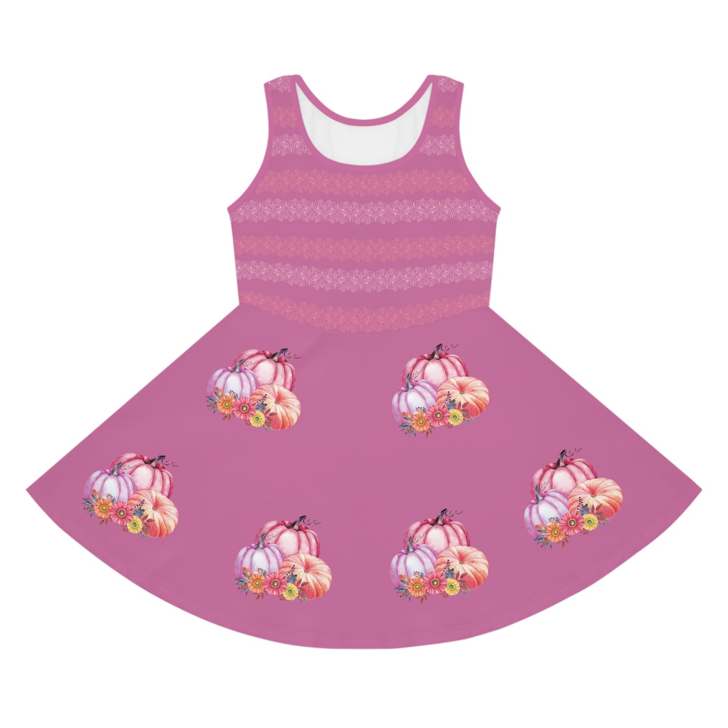 Pink Pumpkin Dress-Kids