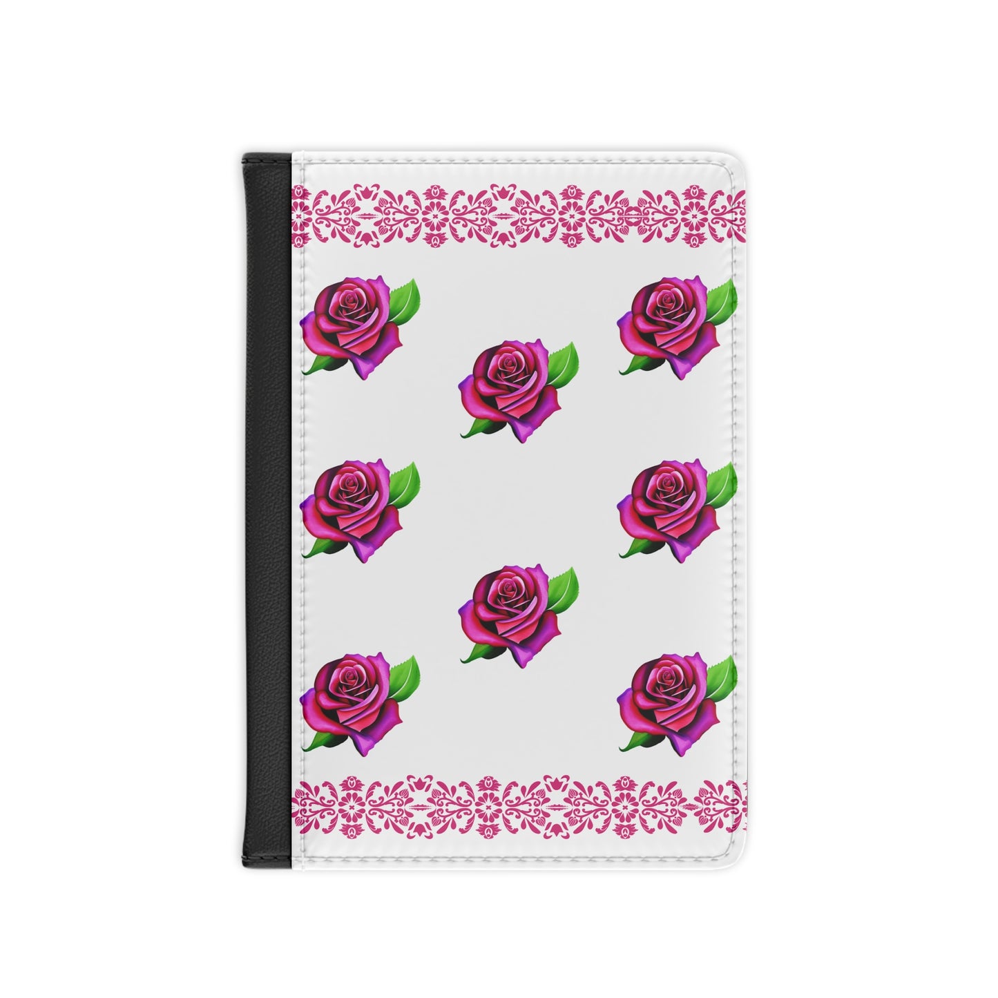 Magenta Rose Passport Holder