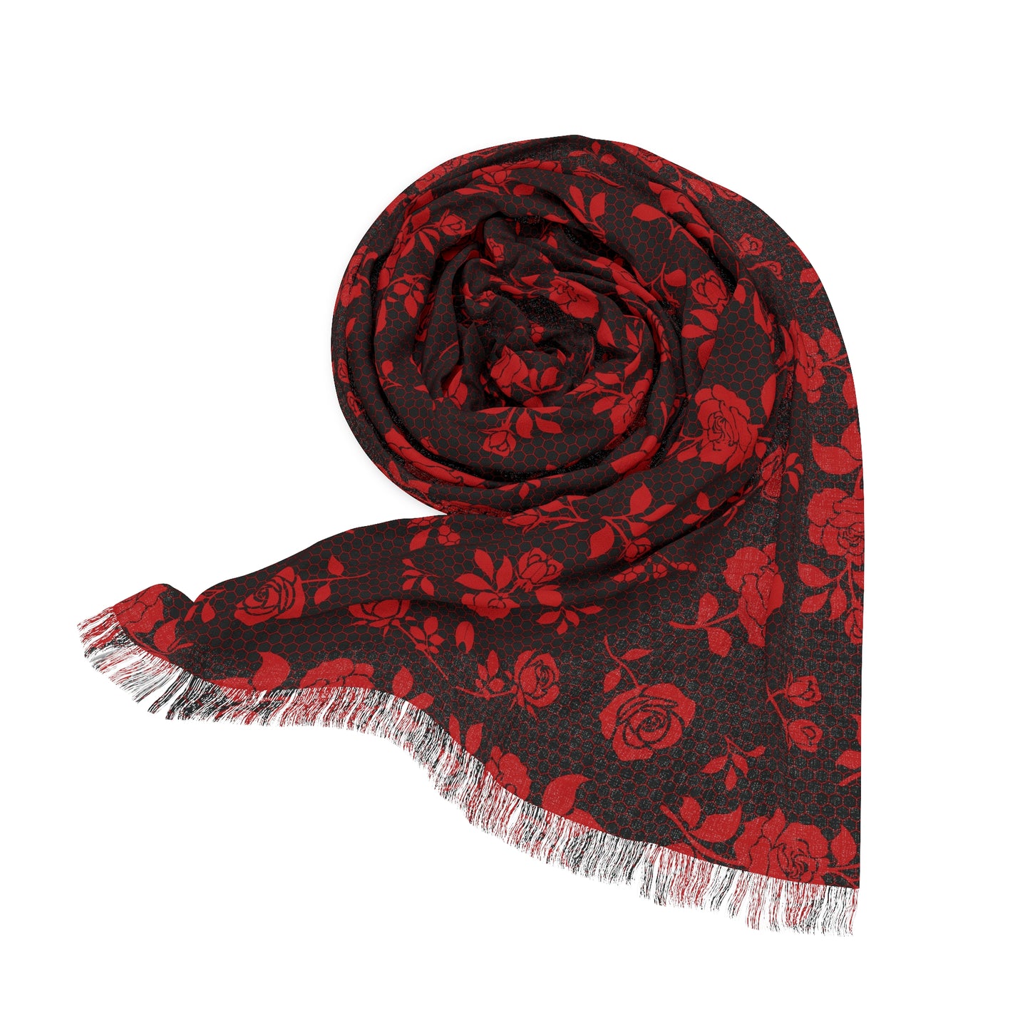 Red Lace Scarf