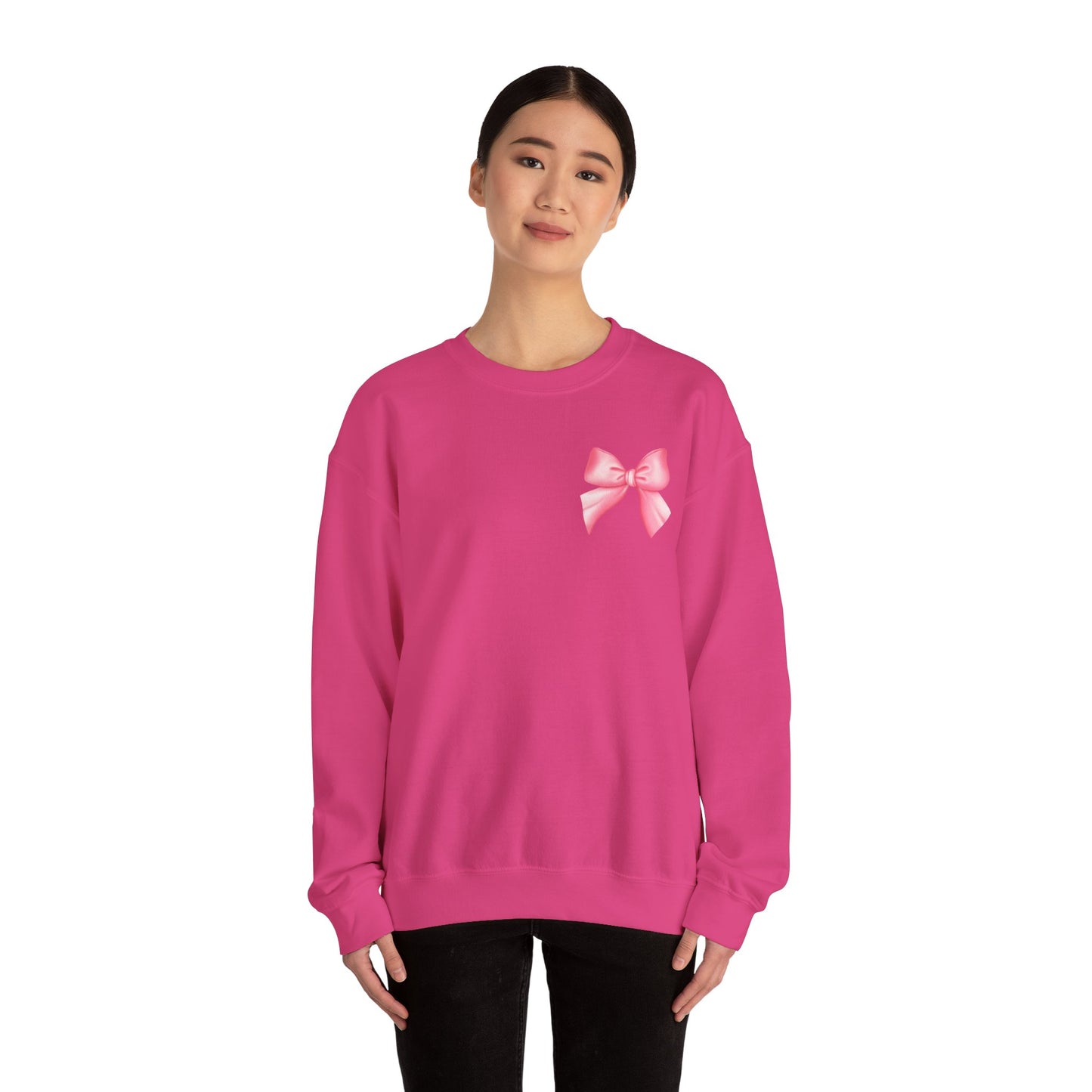 Texture Bow Sweatshirt