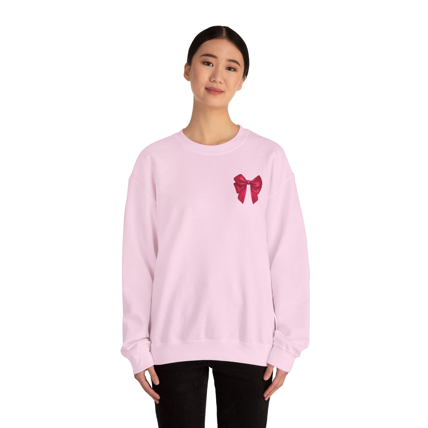 Hot Pink Bow Sweatshirt-2