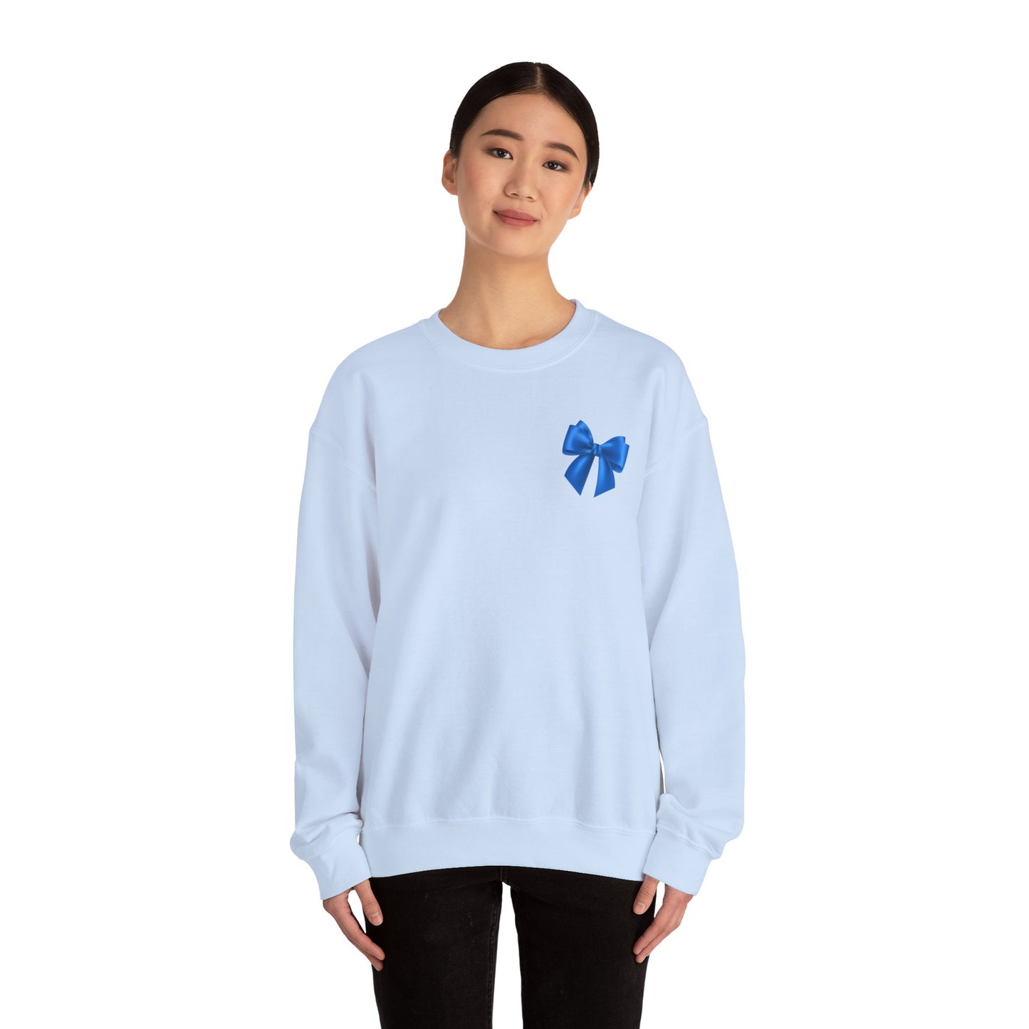 Blue Bow Sweatshirt