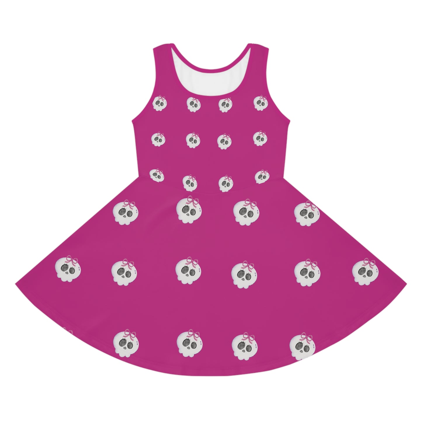 Bow Skull Dress-Kids