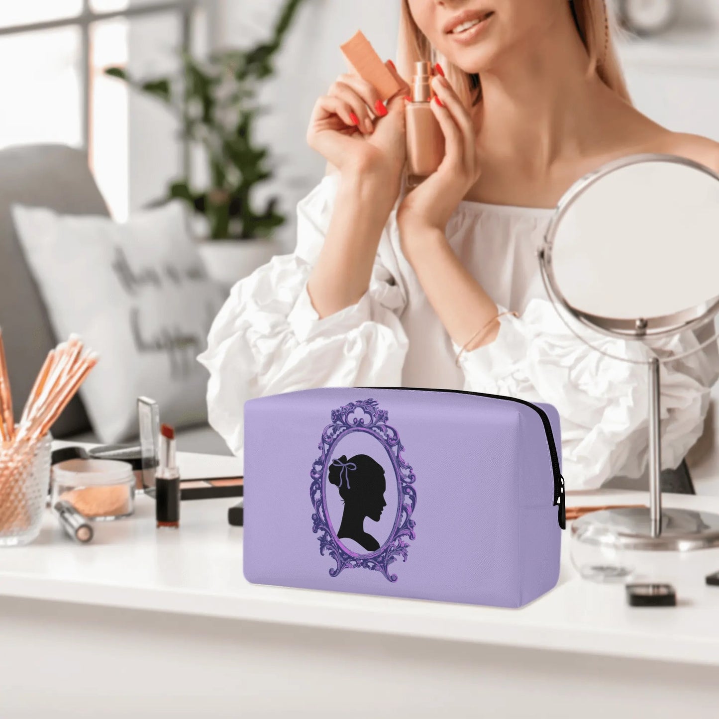 Bridgerton Beauty Makeup Bag-Lilac