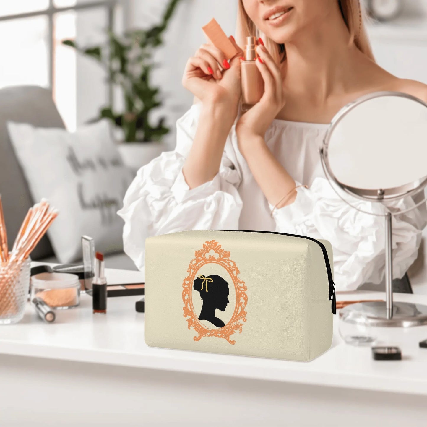 Bridgerton Beauty Makeup Bag-Yellow