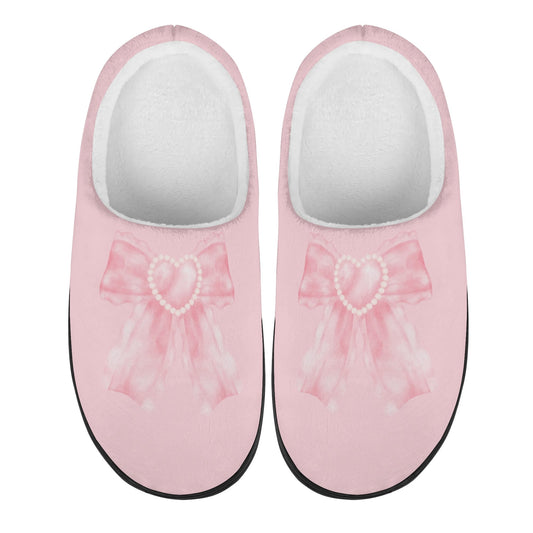 Bow Slippers-Pink