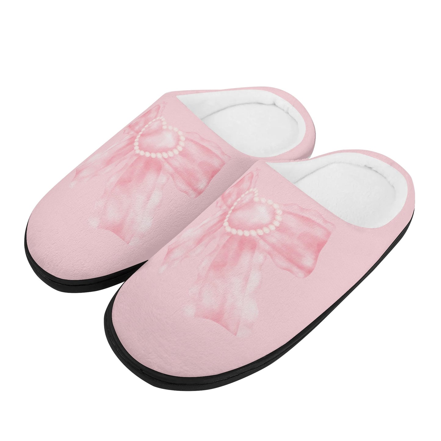 Bow Slippers-Pink