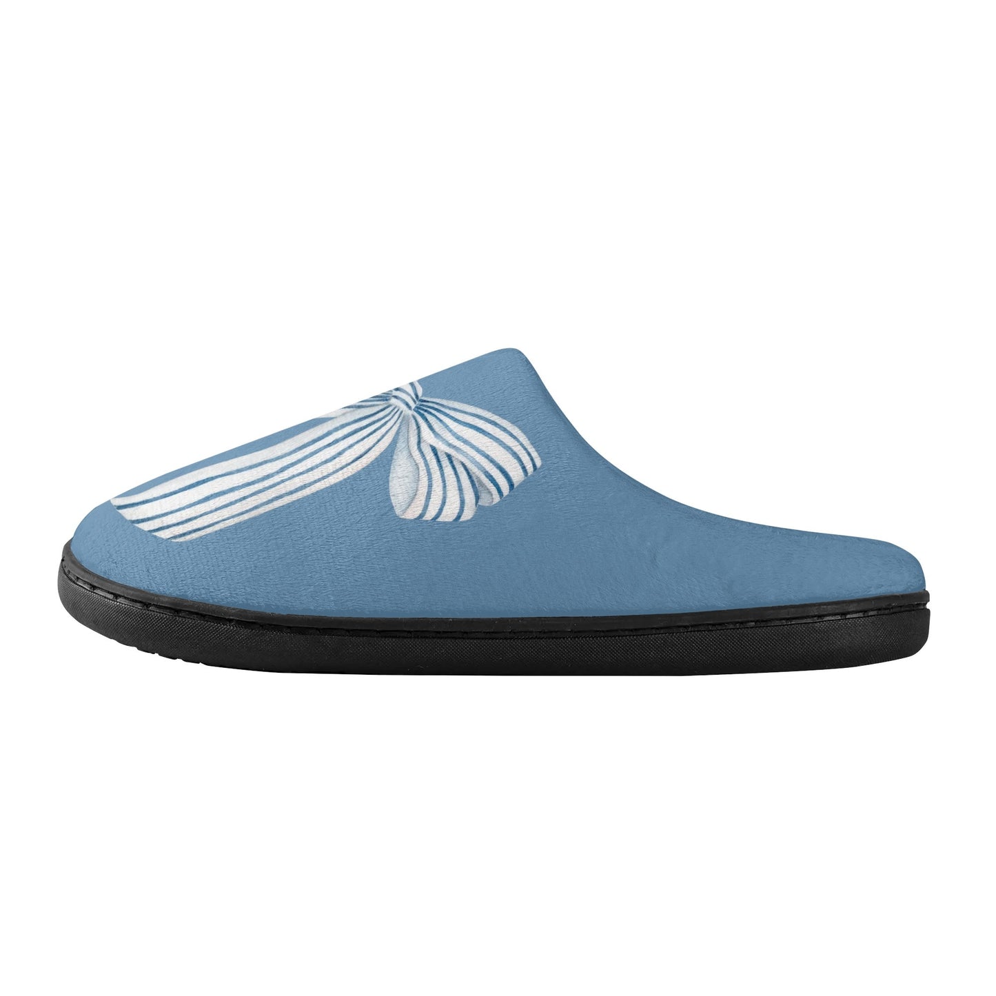 Bow Slippers-Blue