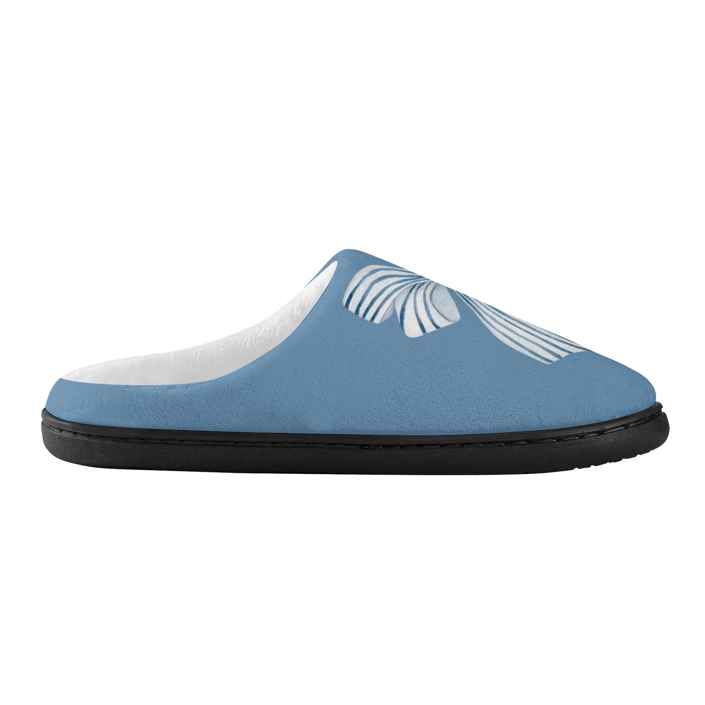 Bow Slippers-Blue