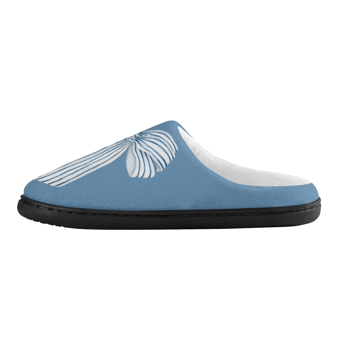 Bow Slippers-Blue