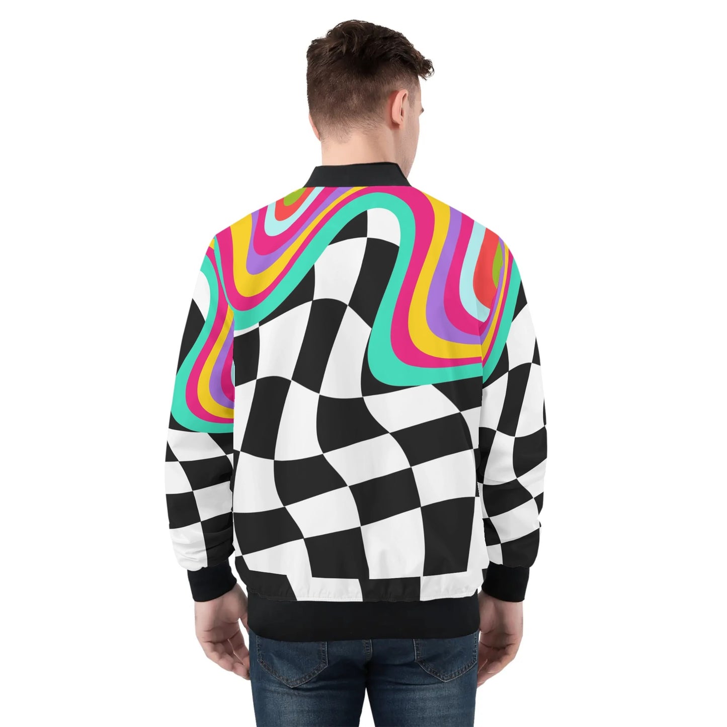 Mens Bomber Jacket-Checker