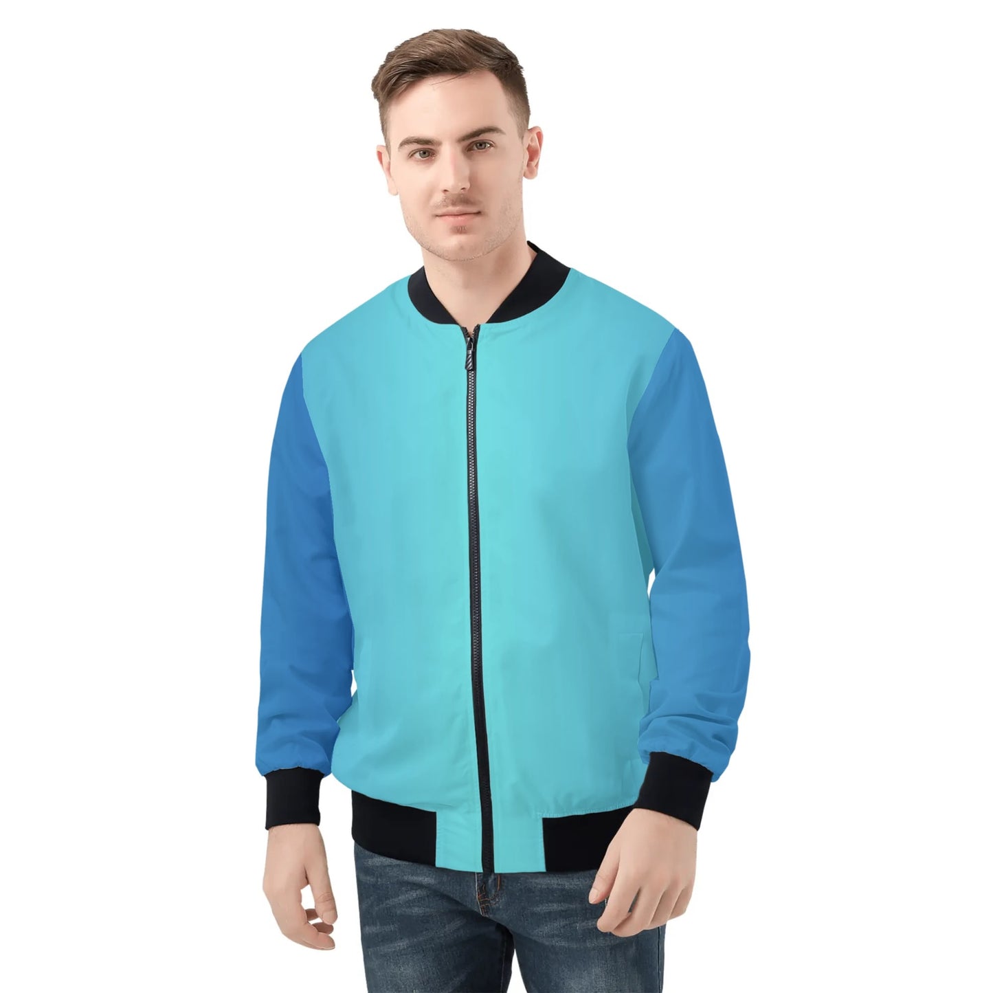 Mens Bomber Jacket-Ocean2