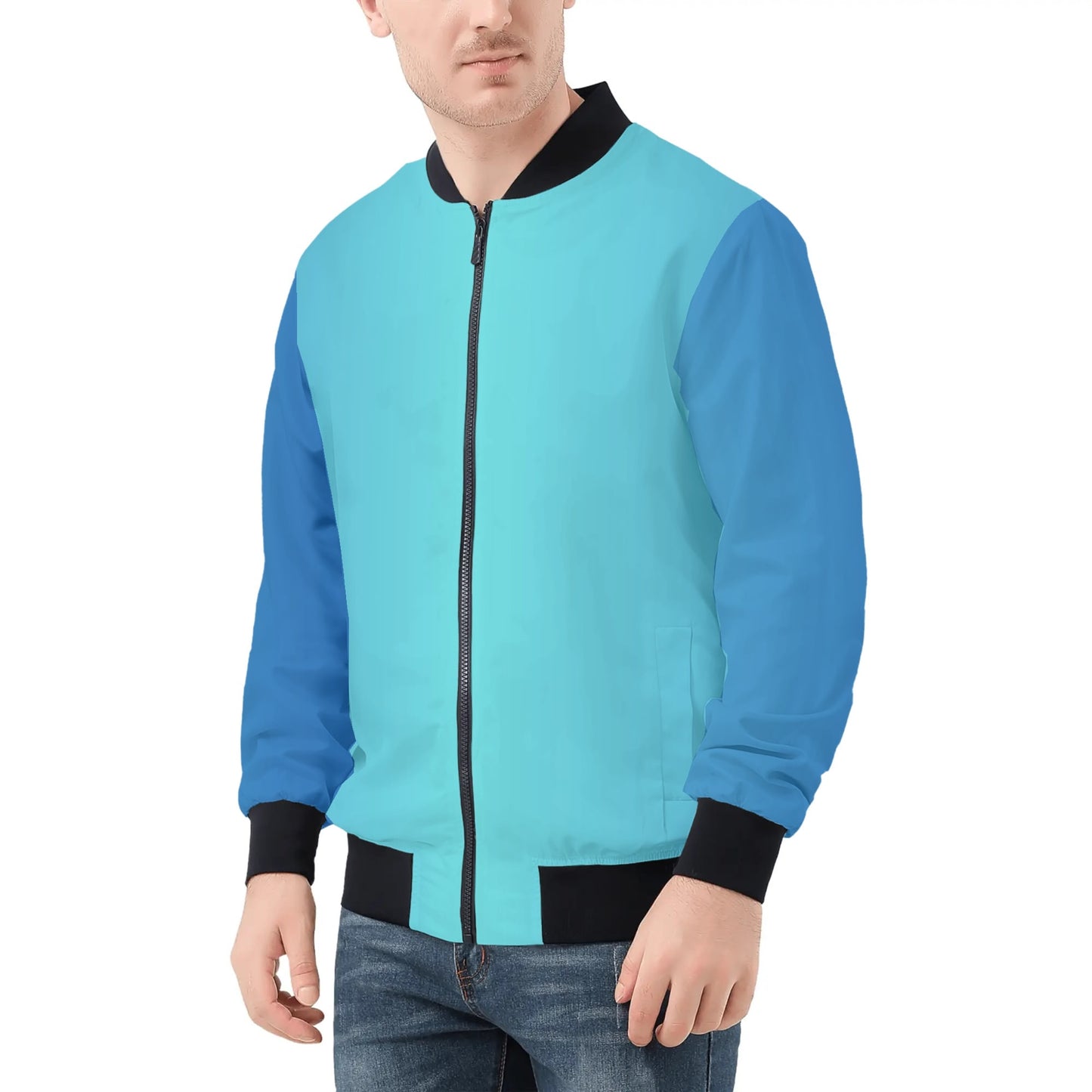 Mens Bomber Jacket-Ocean2