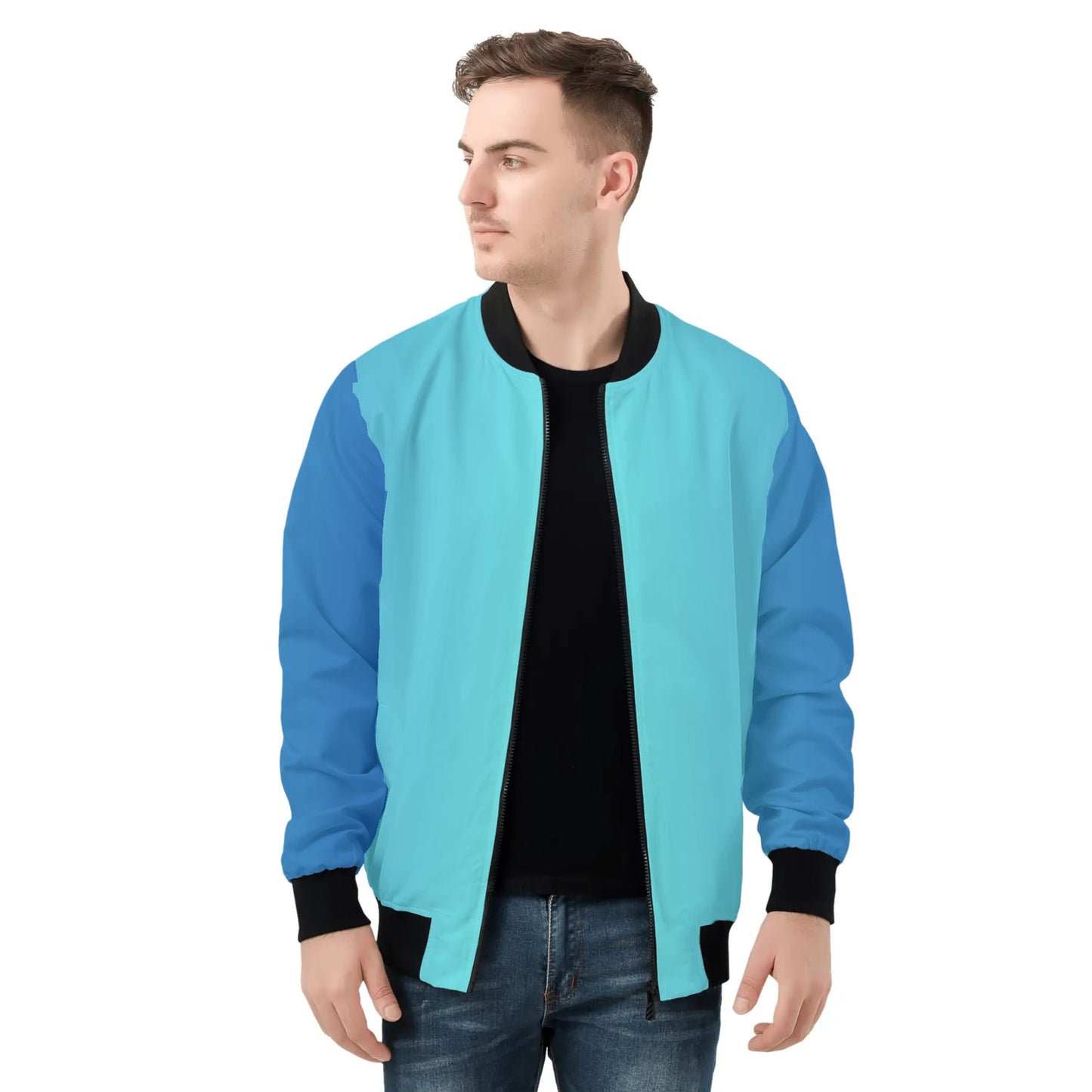 Mens Bomber Jacket-Ocean2