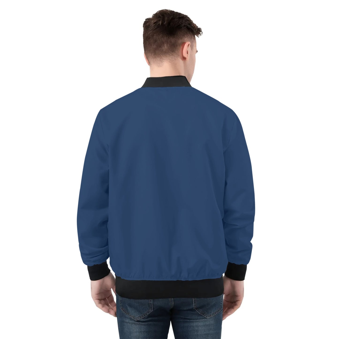 Mens Bomber Jacket-Navy