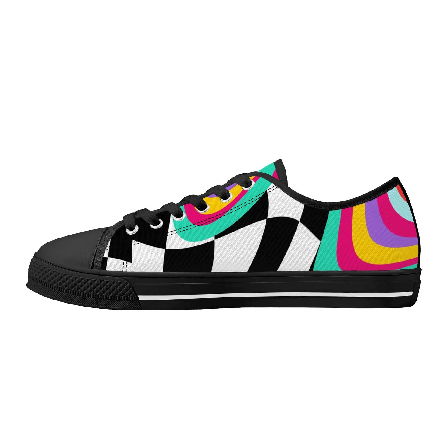 Mens Low Top Canvas Shoes-XAN1