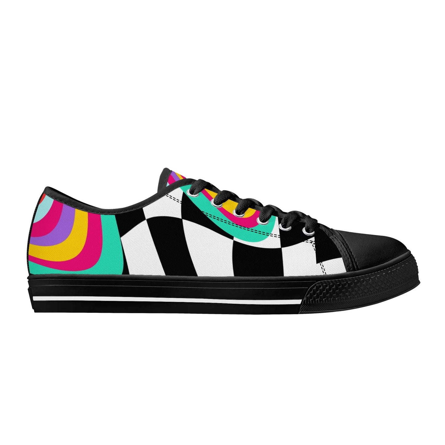 Mens Low Top Canvas Shoes-XAN1