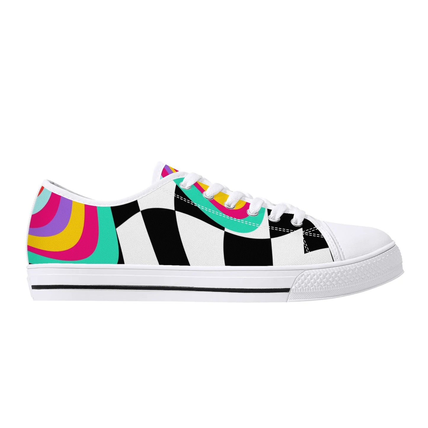 Mens Low Top Canvas Shoes-XAN1