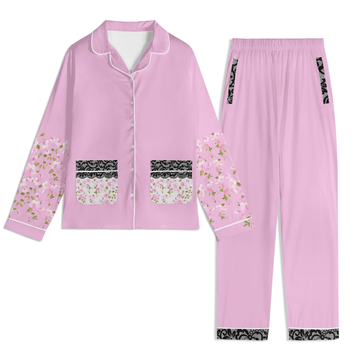 Blooming Nights PJ set-Petal Pink