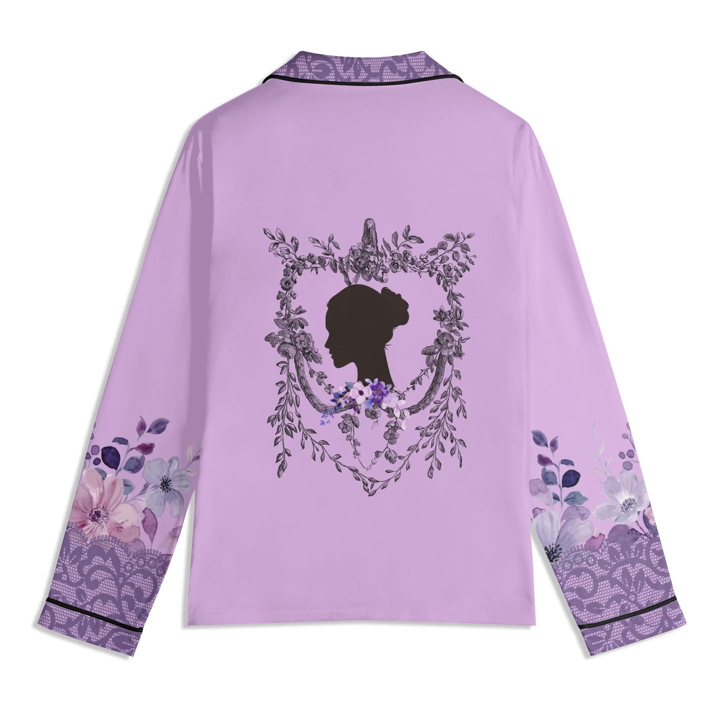 Blooming Nights PJ set-Purple Flowers