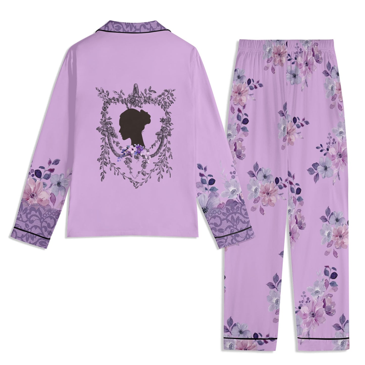 Blooming Nights PJ set-Purple Flowers