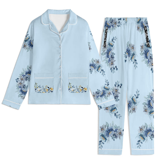 Blooming Nights PJ set-Blue Bells