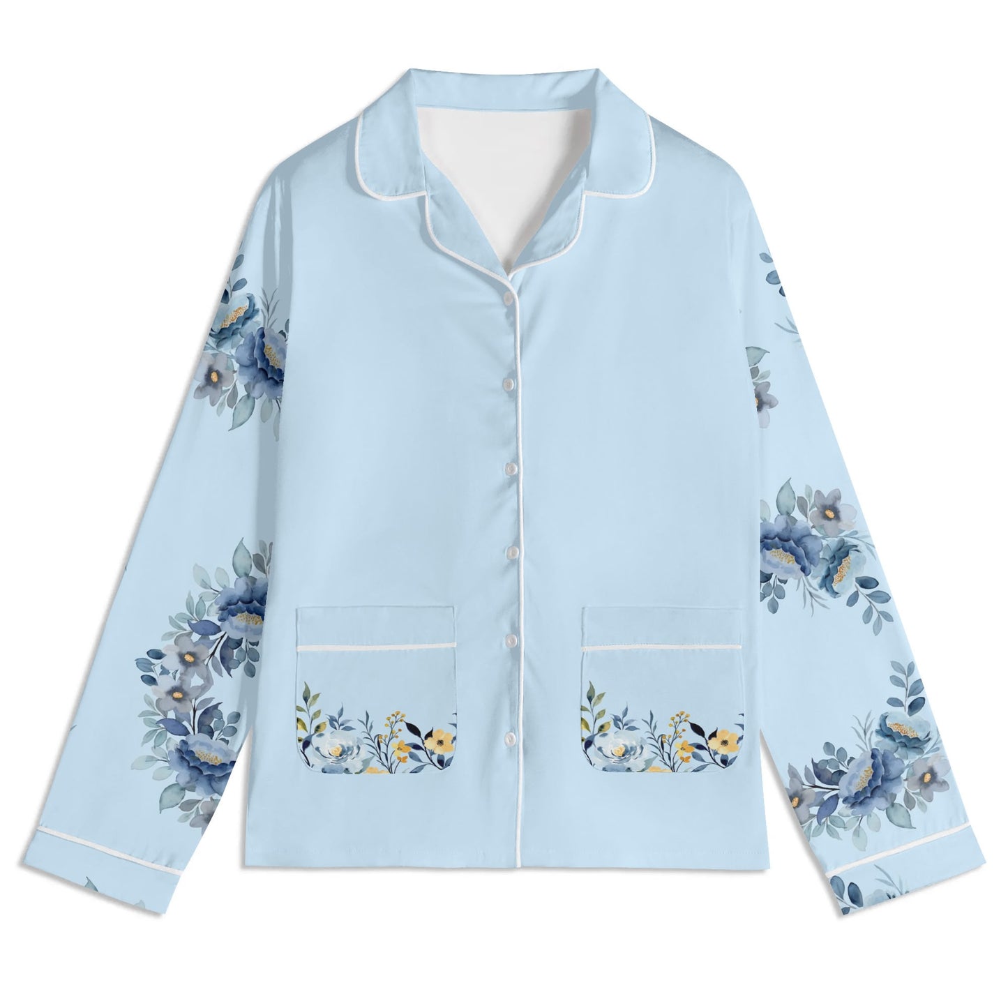 Blooming Nights PJ set-Blue Bells