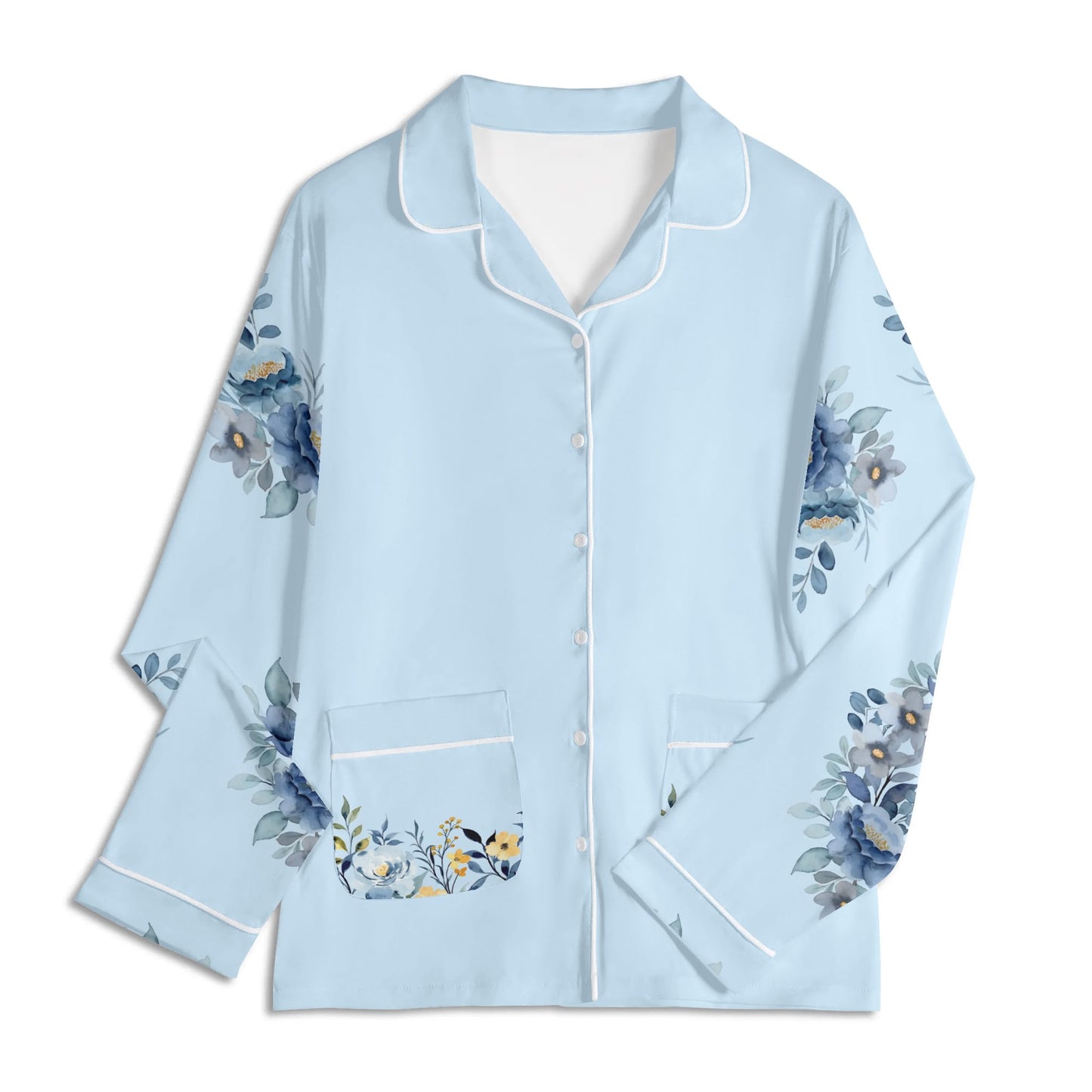 Blooming Nights PJ set-Blue Bells