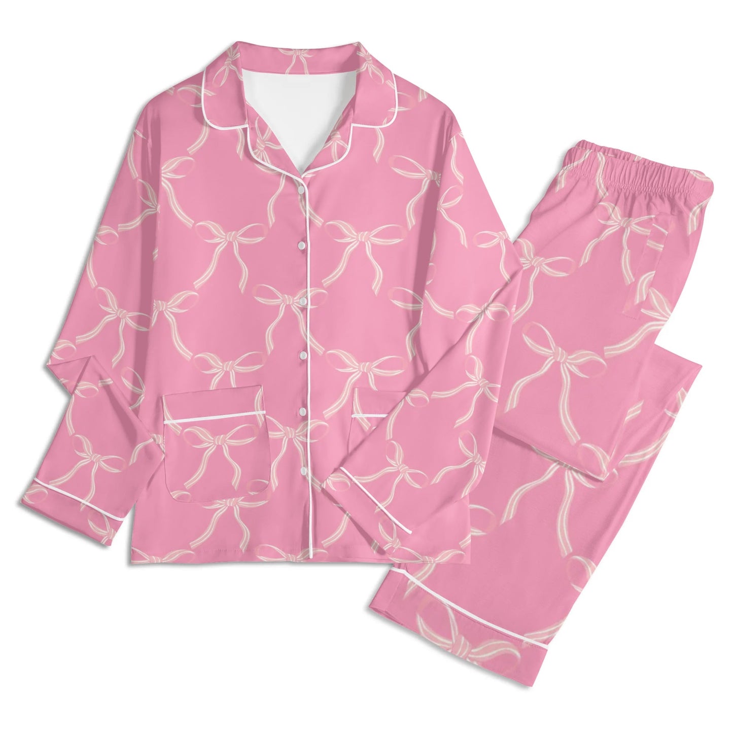 Pink Bow PJ Set