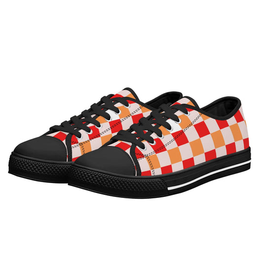 Mens Low Top Canvas Shoes-XAN2