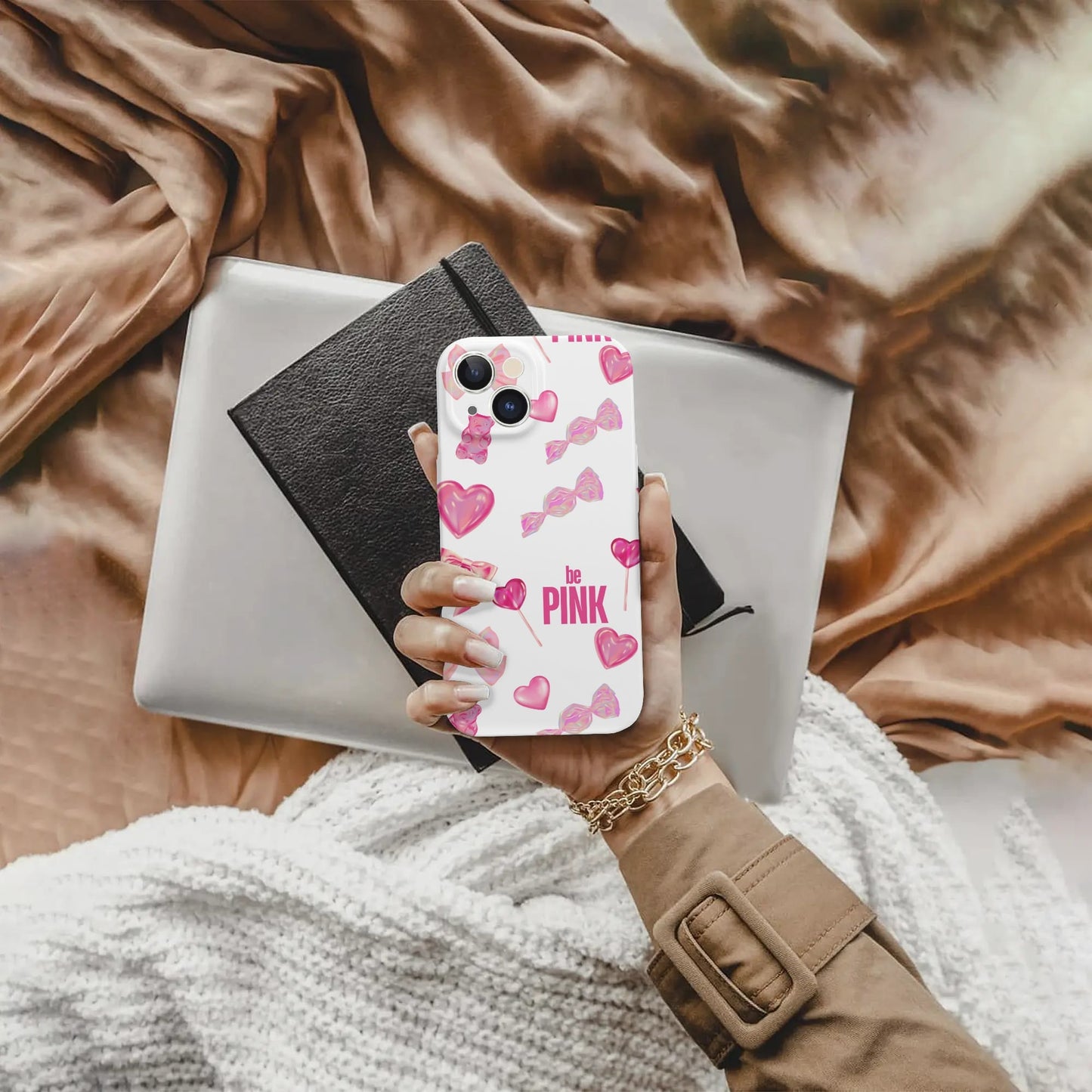 iPhone 15 Phone Case-be Pink