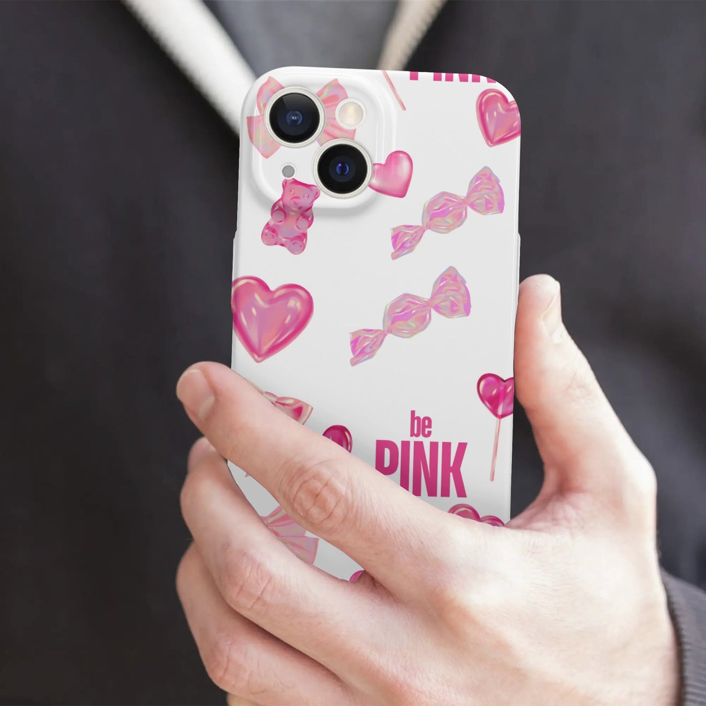 iPhone 15 Phone Case-be Pink