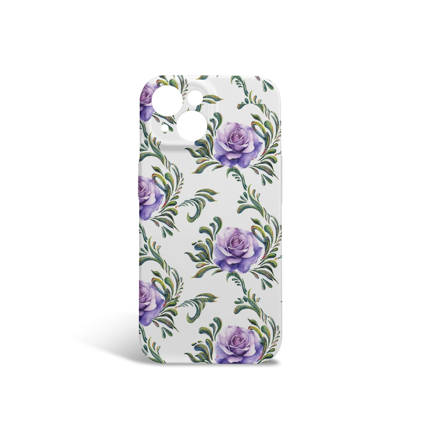 iPhone 15 Phone Case-Purple Rose