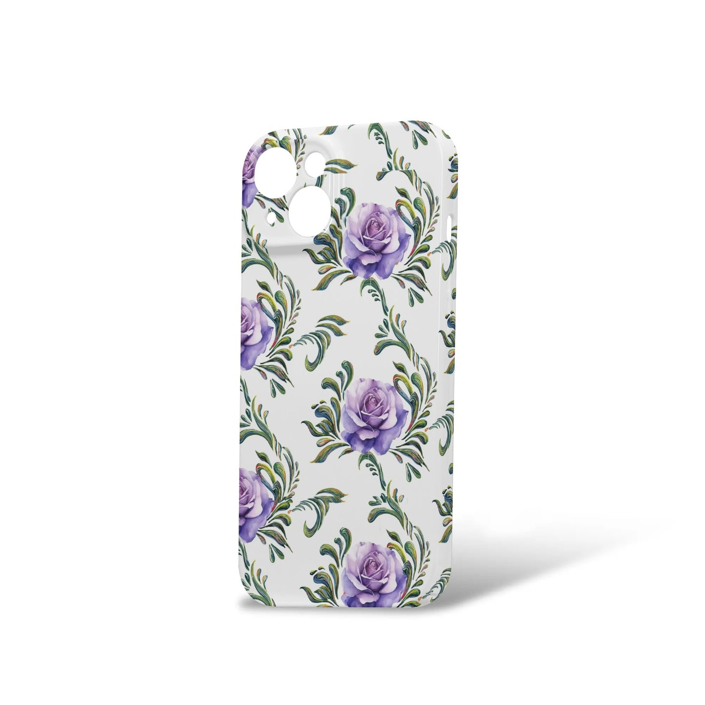 iPhone 15 Phone Case-Purple Rose