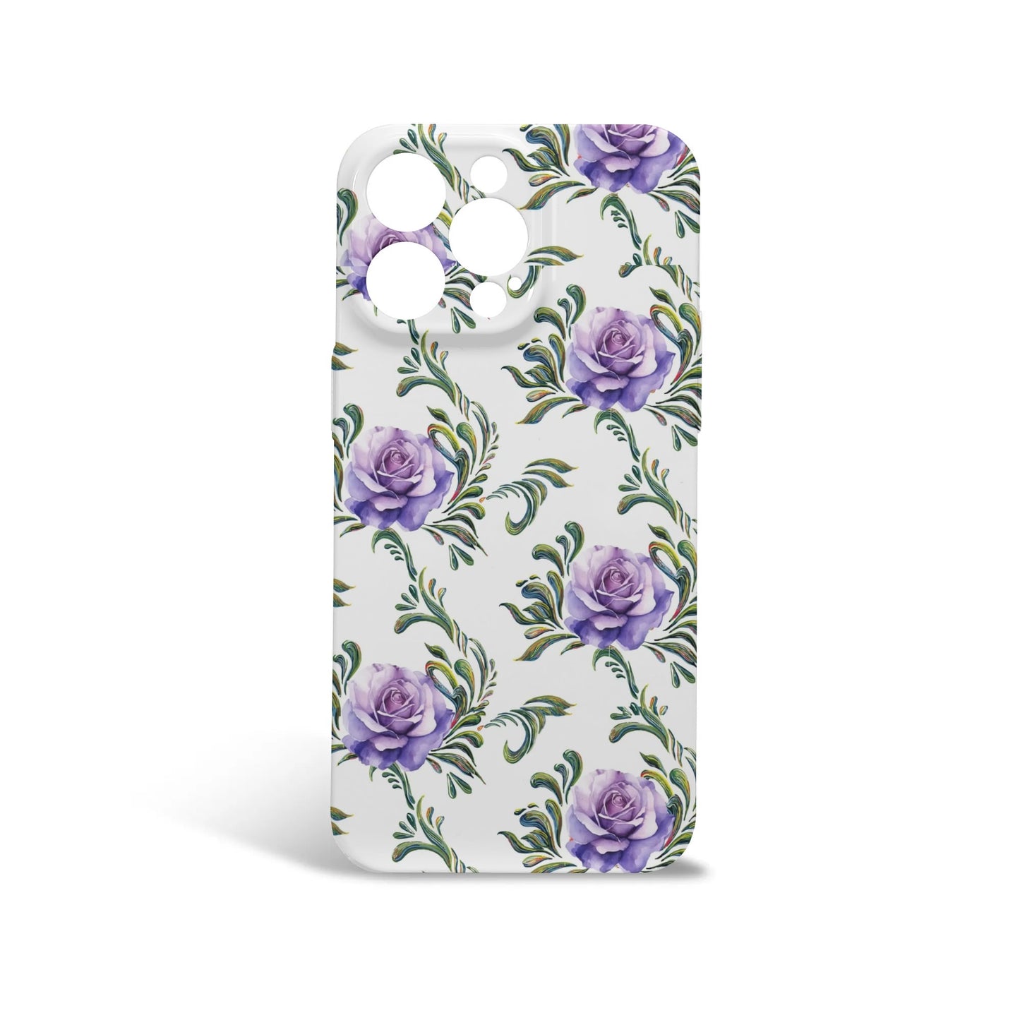 iPhone 15 Pro Max Phone Case-Purple Roses