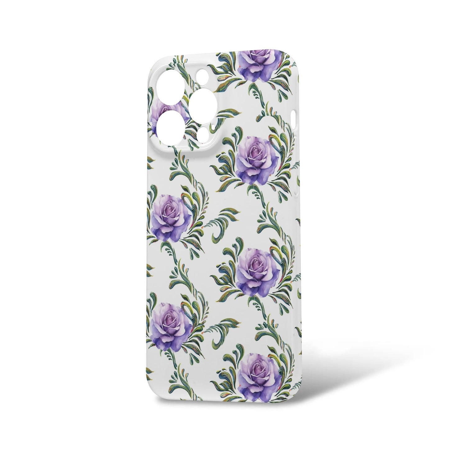 iPhone 15 Pro Max Phone Case-Purple Roses