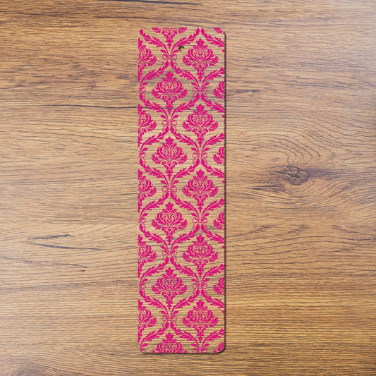 Pink Damask bookmark