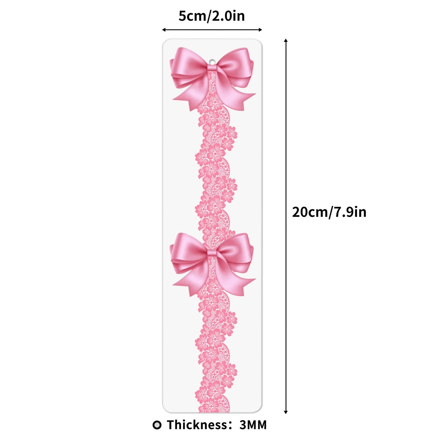 Pink Bow Bookmark